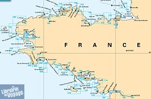 SHOM - Carte marine pliée - 7141L - Baie de Quiberon