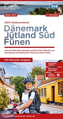 BVA & ADFC Verlag - Carte indéchirable Vélo - DK2 - Danemark Jütland Sud Fünen