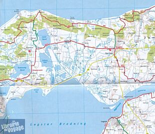 BVA & ADFC Verlag - Carte indéchirable Vélo - DK3 - Danemark Copenhague Seeland