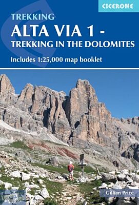 Cicerone - Guide de randonnées (en anglais) - Alta Via 1 - Trekking in the Dolomites