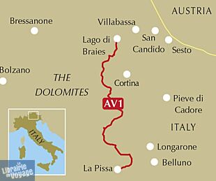 Cicerone - Guide de randonnées (en anglais) - Alta Via 1 - Trekking in the Dolomites
