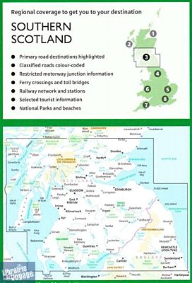 Ordnance Survey - Carte - N°3 - Southern Scotland & Northumberland (Sud de l'Ecosse)