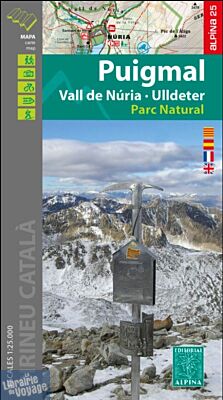 Editions Alpina - Carte de randonnées - Puigmal - Vall de Nuria - Ulldeter - Parc natural