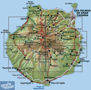 Editions Alpina - Cartes de randonnées - Lot de 5 cartes pour Gran Canaria