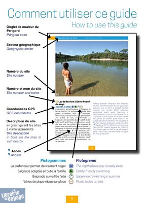 Editions Arka - Guide - Baignades et pique-niques au fil de l'eau en Périgord (Dordogne)