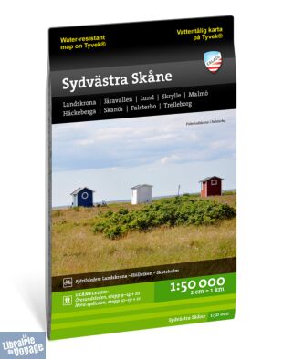 Editions Calazo - Carte de randonnées - Région de Scanie (Suède) - Sydvästra Skåne