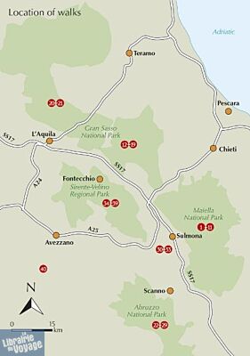 Editions Cicerone - Guide de randonnées (en anglais) - Walking in Abruzzo (Abruzzes) - Gran Sasso, Maiella and Abruzzo National Parks, and Sirente-Velino Regional Park