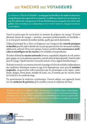Editions Dangles - Guide - Les vaccins des voyageurs - Panorama des vaccins universels, tropicaux et émergents