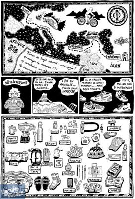 Editions Delcourt (collection Encrages) - Roman graphique - Plouhéran, à vélo de Bretagne à Téhéran
