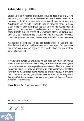 Editions du Chemin des Crêtes - Guide - Cabanes libres du Vercors (40 cabanes pour ralentir, s’abriter ou s’échapper)