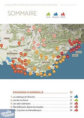 Editions du Chemin des crètes - Guide de randonnées - Les plus belles randonnées Visorando - Provence-Côte d’Azur (Calanques, sentiers côtiers et arrière-pays provençal)