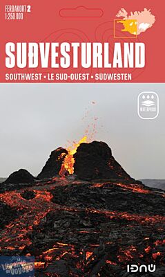 Editions Ferdakort (IDNU) - Carte routière n°2 - Sud-Ouest de l'Islande