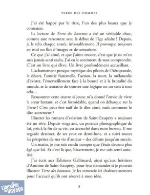 Editions Gallimard - Roman illustré - Terre des Hommes