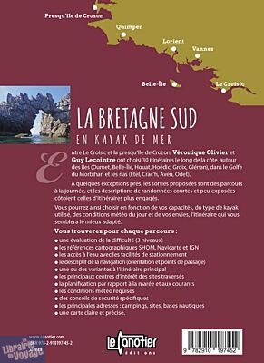 Editions le Canotier - Guide - 30 parcours - La Bretagne sud en kayak de mer