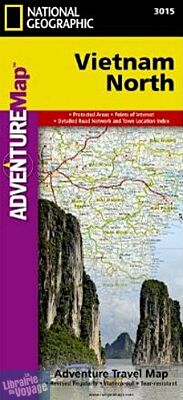 Editions National Geographic - Carte du Vietnam Nord