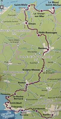 Editions Ouest France - Vélo Guide - Traversée Bretonne (De Nantes au Mont-Saint-Michel)