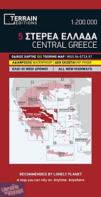 Editions Terrain Maps - Carte de Grèce Centrale