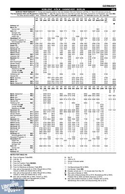 European Rail Timetable (ex guide Thomas Cook) - Guide en anglais - Spring 2026 (Horaires de trains en Europe pour le printemps 2026)