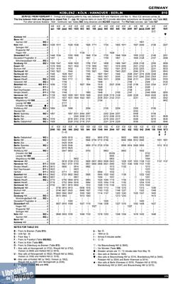 European Rail Timetable (ex guide Thomas Cook) - Guide en anglais - Summer 2026 (Horaires de trains en Europe pour l'été 2026)