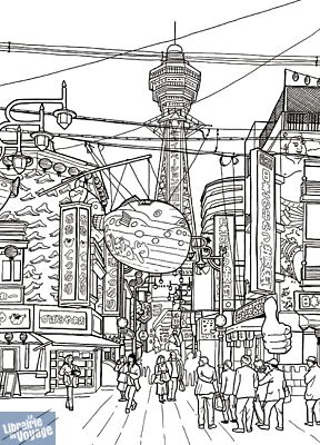 Editoins Hachette - Carnet de coloriage - Evasion au Japon (45 coloriages pour voyager sans bouger de chez soi)