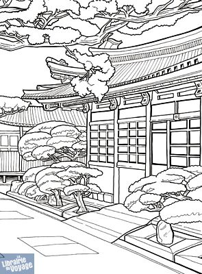 Editoins Hachette - Carnet de coloriage - Evasion au Japon (45 coloriages pour voyager sans bouger de chez soi)