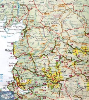 Excellent Books - Carte - The Ultimate Cycle Route Planner (itinéraires cyclistes au Royaume-Uni)