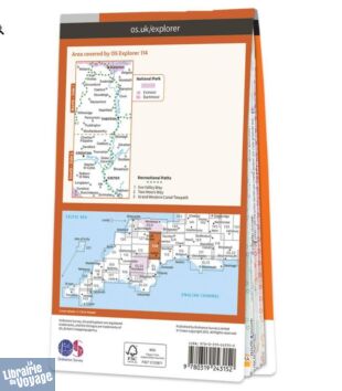 Ordnance Survey - Collection Explorer n°114 - Exeter & the Exe Valley (Crediton, Tiverton & Dulverton)