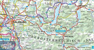 Express Map - Carte plastifiée - Autriche