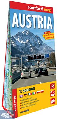 Express Map - Carte plastifiée - Autriche