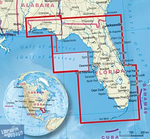 Express Map - Carte plastifiée - Floride