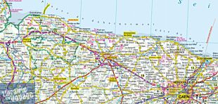 Express Map - Carte plastifiée - Normandie