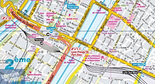 Express Map - Carte plastifiée - Plan de Lyon