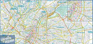 Express Map - Carte plastifiée - Plan de Lyon