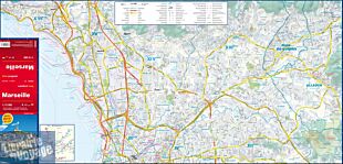Express Map - Carte plastifiée - Plan de Marseille