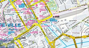 Express Map - Carte plastifiée - Plan de Nantes