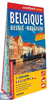 Express Map - Carte plastifiée de la Belgique