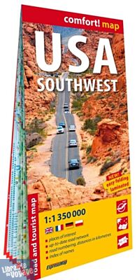 Express Map - Carte plastifiée du sud-ouest américain