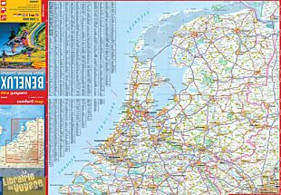 ExpressMap - Carte routière du Bénélux - Plastifiée