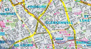 ExpressMap - Plan de Londres plastifié 2025