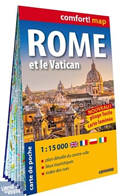 ExpressMap - Plan plastifié (format poche) de Rome et le Vatican