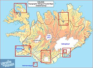 Ferdakort - Carte de Randonnée - Westman Islands 