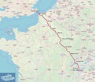 Editions Favre - Guide de Randonnée - La Via Francigena - De Canterbury au col du Grand Saint-Bernard