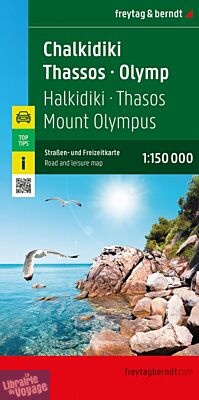 Freytag & Berndt - Carte - Chalkidiki - Thassos - Mont Olympe
