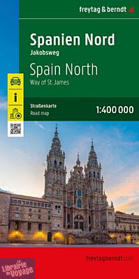Freytag & Berndt - Carte - Espagne du Nord (chemin de Compostelle)