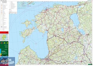 Freytag & Berndt - Carte - Pays Baltes (Estonie, Lettonie, Lituanie)