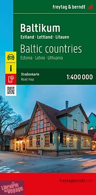 Freytag & Berndt - Carte - Pays Baltes (Estonie, Lettonie, Lituanie)