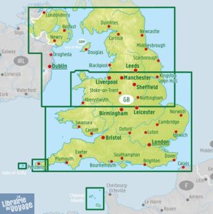 Freytag & Berndt - Carte d'Angleterre et du Pays de Galles
