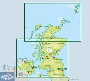 Freytag & Berndt - Carte d'Ecosse et Nord de l'Angleterre