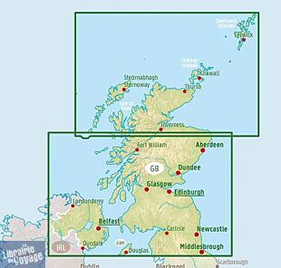 Freytag & Berndt - Carte d'Ecosse et Nord de l'Angleterre 