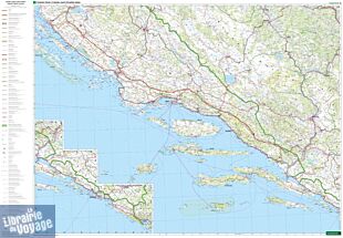 Freytag & Berndt - Carte de la côte croate (Istrie et Dalmatie)